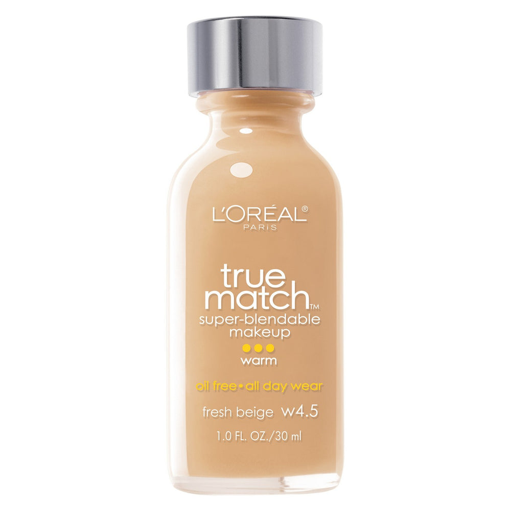 L'Oréal Paris True Match Super-Blendable Foundation Makeup Fresh Beige - 1 fl oz