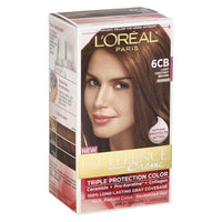L'Oreal Paris Excellence Triple Protection Permanent Hair Color - 6CB Light Chestnut Brown - 1 Kit