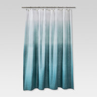 Ombre Shower Curtain Teal - Threshold