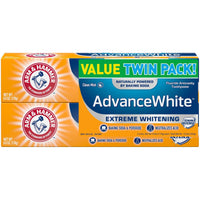 Arm & Hammer Advance White Extreme Whitening Baking Soda & Peroxide Toothpaste - 12oz/2pk
