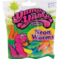 Yumy Yumy Gummies 4.5 Oz Neon Worms