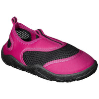 Girl's Aqua Water Shoe - Black/Pink 1-2