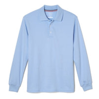 French Toast Big Boys Long Sleeve Pique Polo Shirt