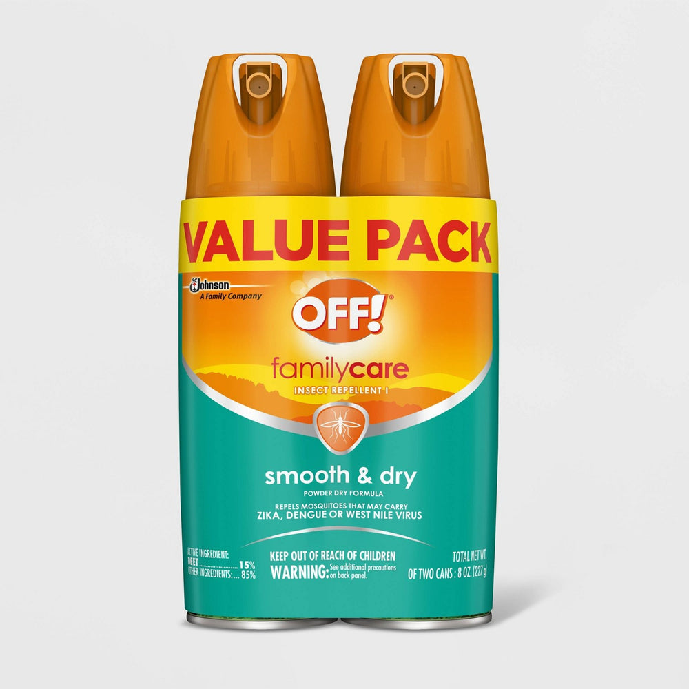 OFF! FamilyCare Insect Repellent I, Smooth & Dry - 4oz/2ct