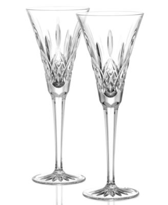 Waterford Lismore Toasting Flutes, Pai No Color