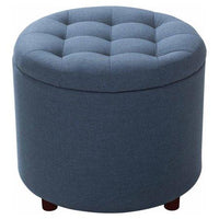 Ottoman w/ Tray-Navy