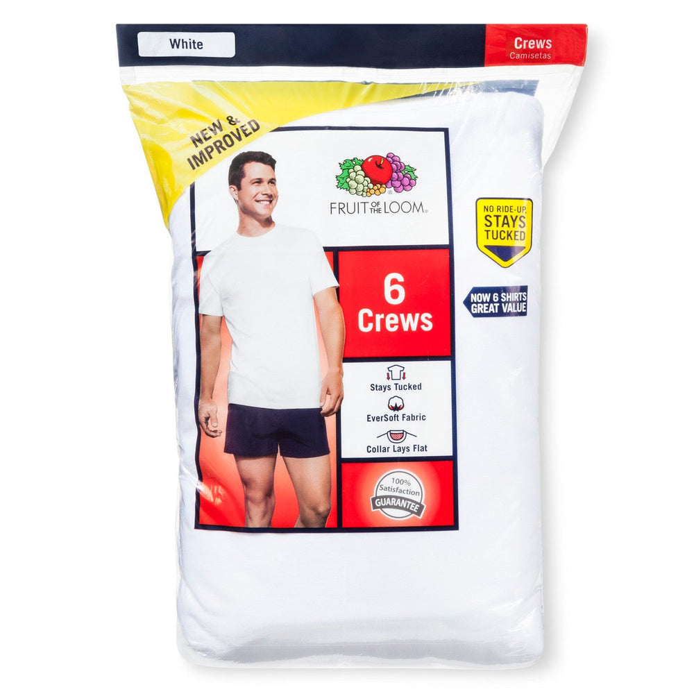 Fruit Of The Loom Men's 1pk Crew Neck Unders