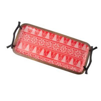 Thirstystone Chalet Wood Serving Tray with Red