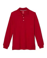 
              French Toast Big Boys Long Sleeve Pique Polo Shirt
            