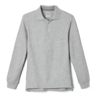 French Toast Big Boys Long Sleeve Pique Polo Shirt