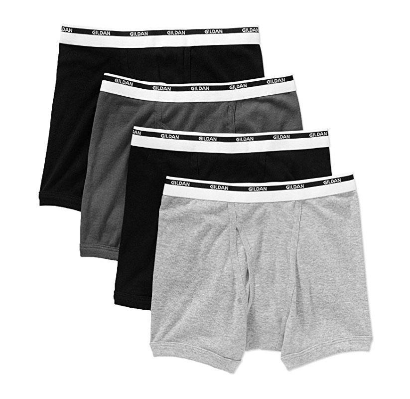 Gildan Men Boxers 4-counts M/L/S