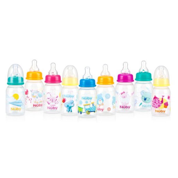 Parent's Choice Baby Bottles, 9 fl oz, 3 count - Colors May Vary