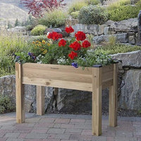 CEDARCRAFT Elevated Cedar Planter 20" x 38" x 30" H