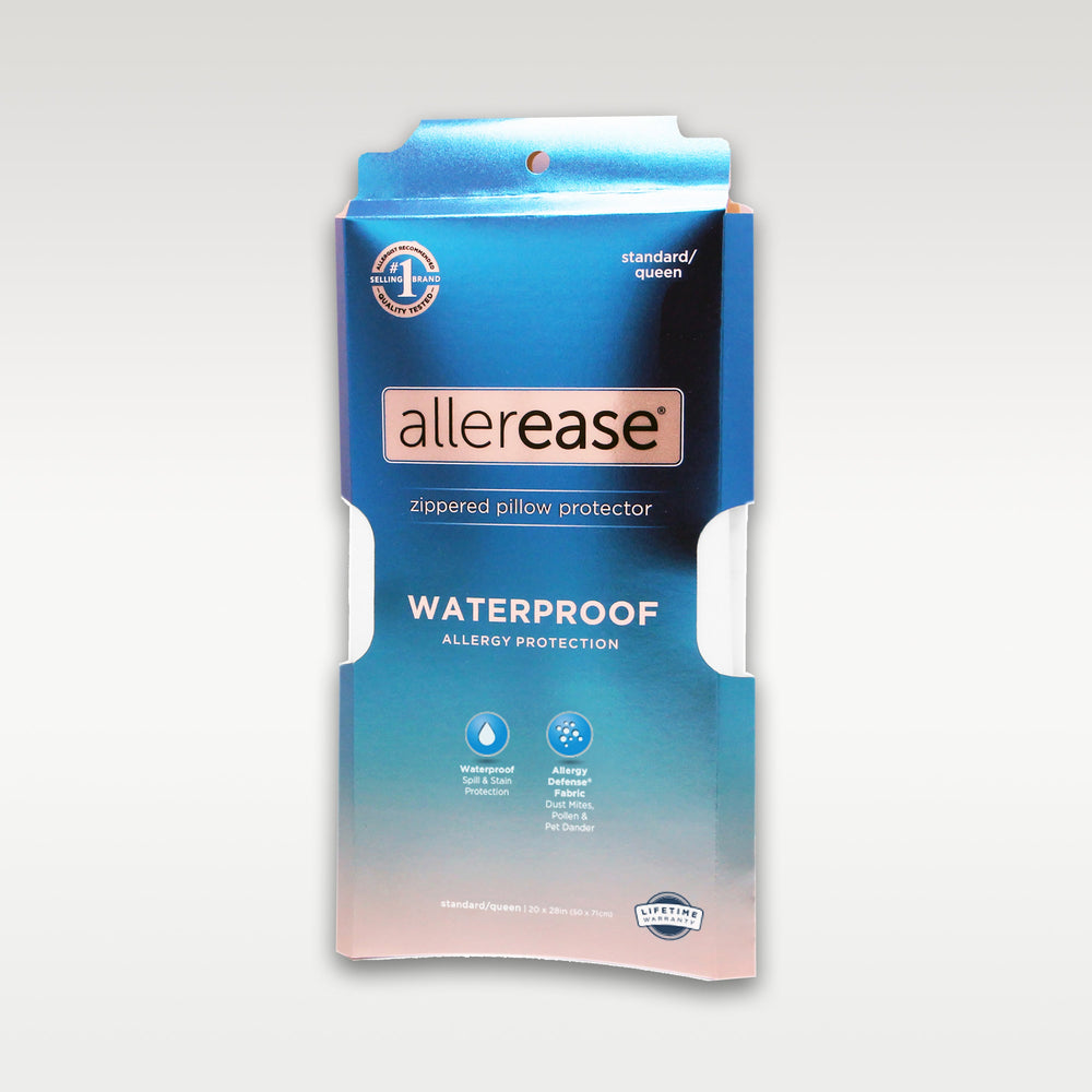 AllerEase 2-Pack Waterproof Pillow Protector - White (Standard/Queen) (Please be advised that sets may be missing pieces or otherwise incomplete.)