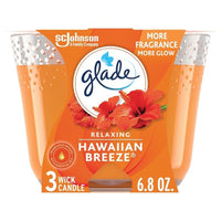 Glade Candle Scented 6.8 Oz Relaxing Hawaiian Breeze