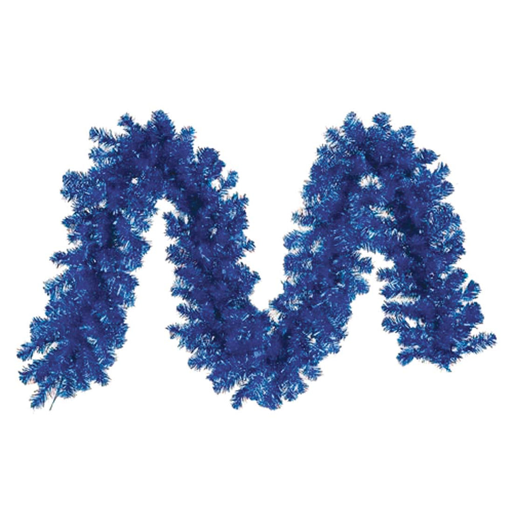 Tinsel Garland 80 X 4 Inch Blue