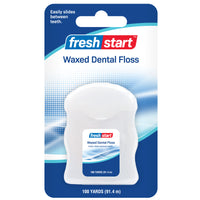 Fresh Start Waxed Dental Floss 100 Yd 91.4m