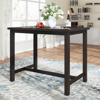 Augus Modern & Contemporary Finished Dining Table in Dark Brown