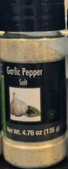 Encore Garlic Pepper Salt 4.75 Oz Premium