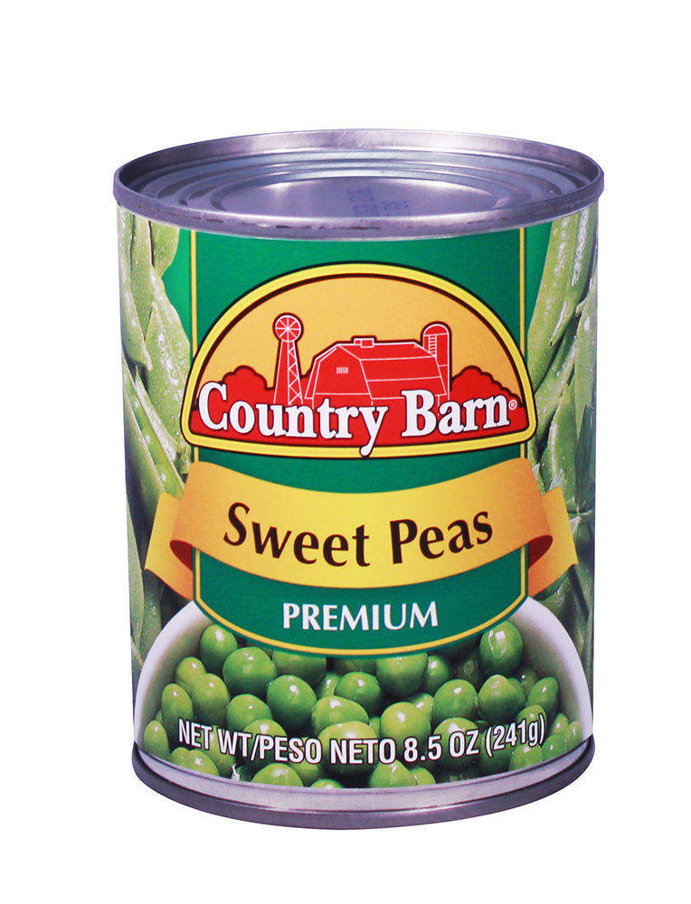 Country Barn Canned Vegtables 8.5 Oz Sweet Peas-DLC:29-juillet -2024
