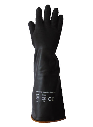 Rubber Gloves 45cm Rough Palm (Gants En Caoutchouc 45cm Rough Palm)