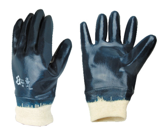 Nitrile Dipped Gloves Blue (Gants Trempés En Nitrile Bleu)