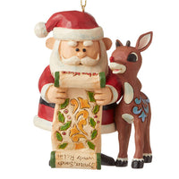 Jim Shore Rudolph & Santa With