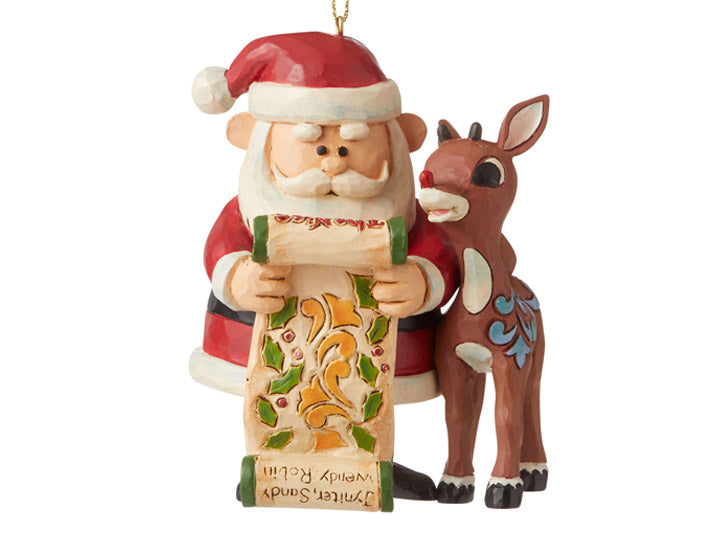 Jim Shore Rudolph & Santa With