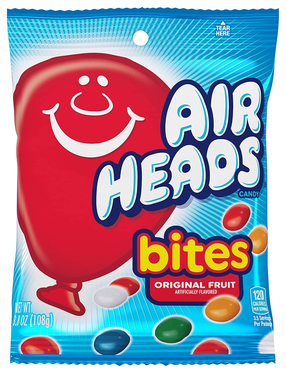Air Heads Peg Bites Fruit 108g DLC: JUL-22