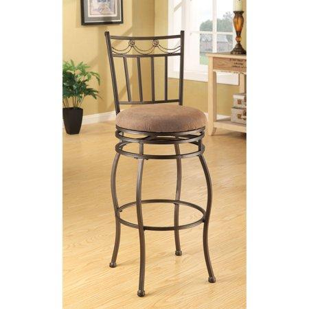 Acme Venezuela Swivel Bar Chair, Set of 2, Beige
