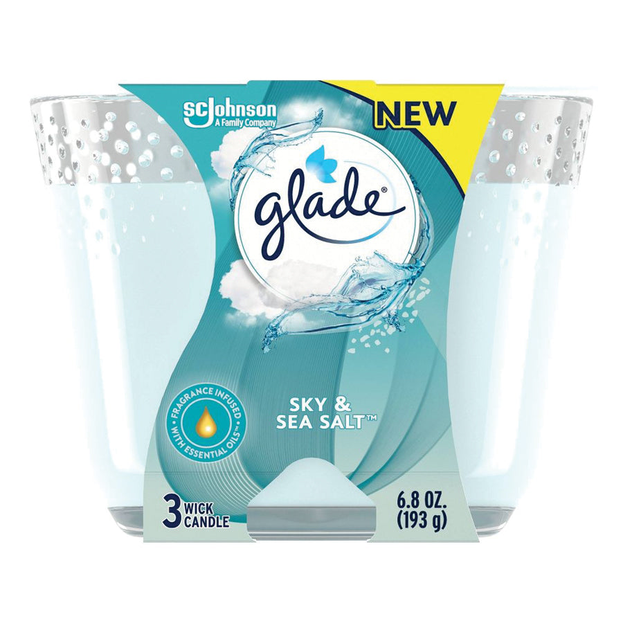 Glade Candle Scented 6.8 Oz Sky & Salt Sea