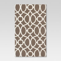 5'x7' Outdoor Rug - Taupe Trellis - Threshold™