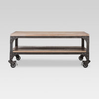Franklin Coffee Table Wood Brown/Weathered Gray -