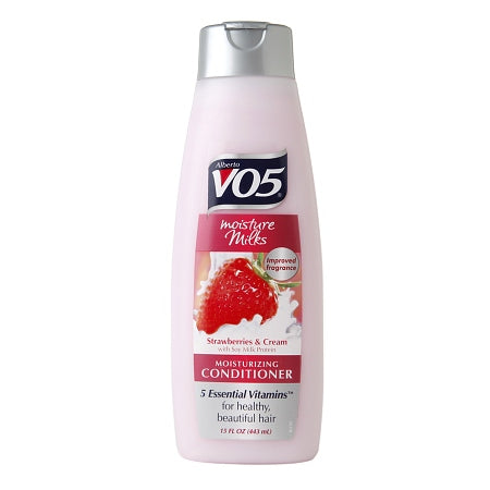 V05 Conditioner Moisture Milks Strawberries & Cream, 15 oz