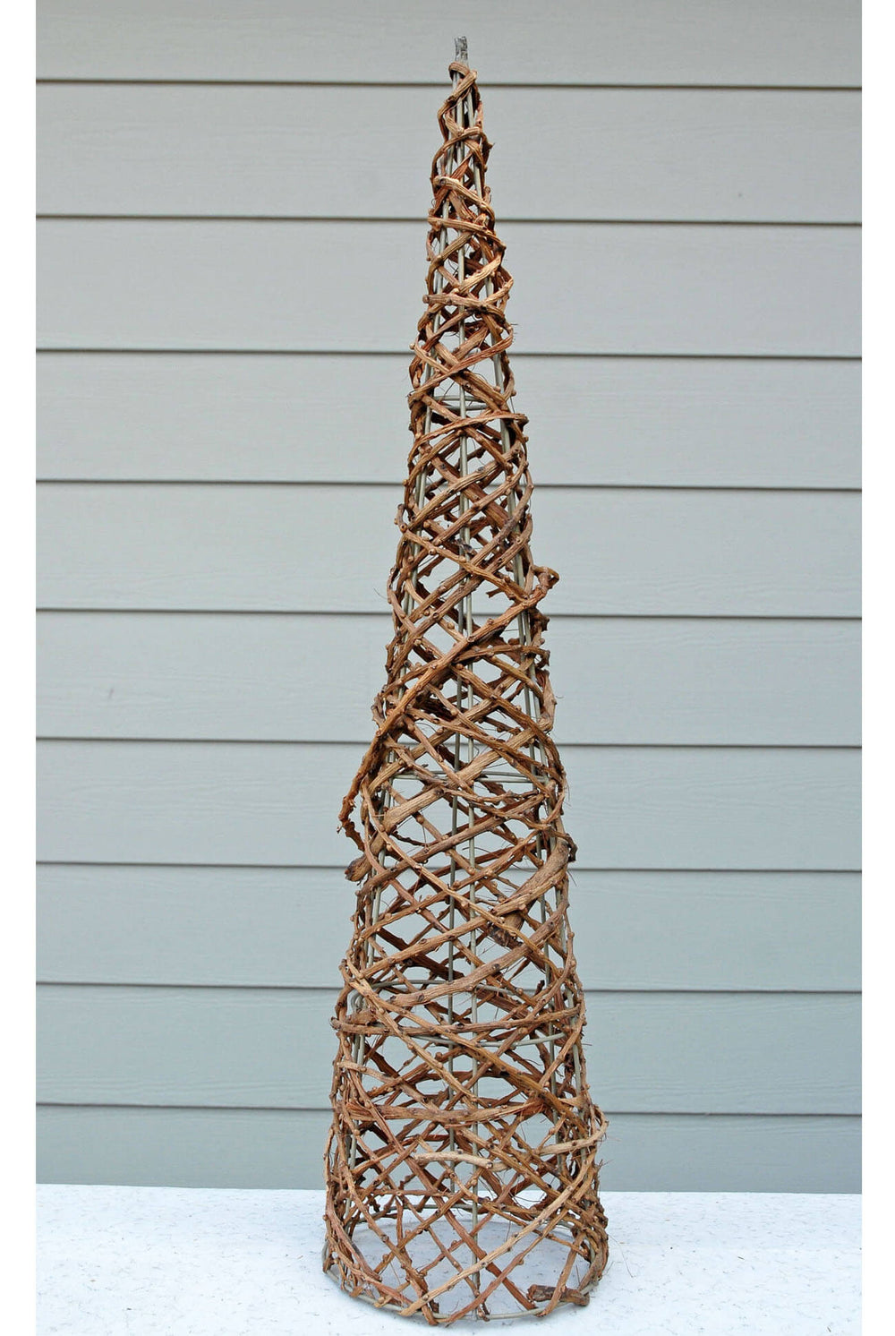 Large Lit Grapevine Cone Tree Christmas Tree Decorative Figurine - Wondershop™
