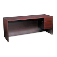 10500 Series 3/4-Height Right Pedestal Credenza
72w x 24d x 29.5h, Mahogany