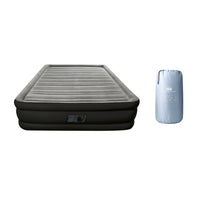 Double High Queen Air Mattress with Built In Pump