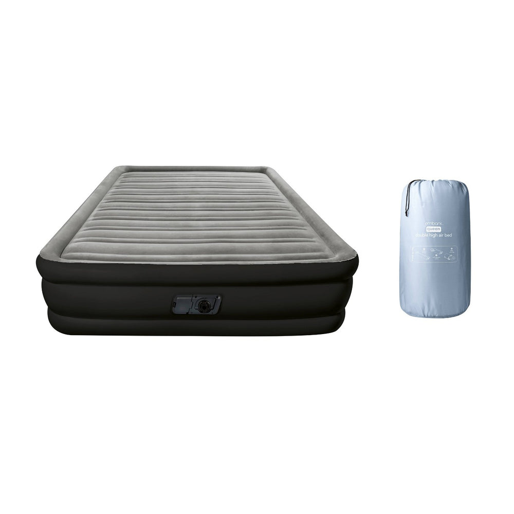 Double High Queen Air Mattress with Built In Pump