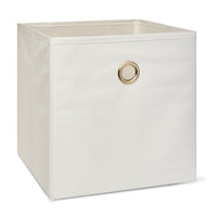 Mainstays Collapsible Fabric Cube Storage Bins (10.5" x 10.5"), Vanilla Dream 1 Ct.