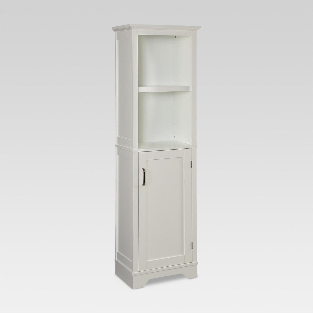 Wood Linen Tower White - Threshold