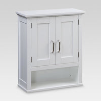 Wood Wall Cabinet White - Threshold
