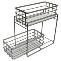 Under Vanity Two Tier Slide Out Utility Storage Bi