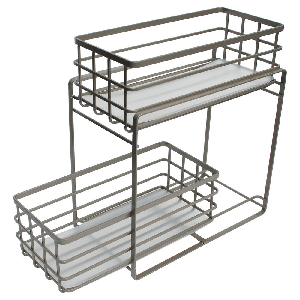Under Vanity Two Tier Slide Out Utility Storage Bi