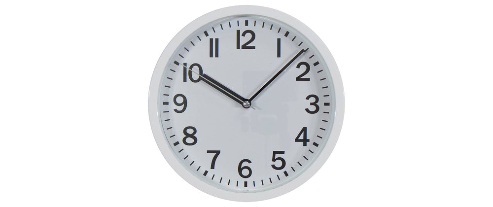 Wall Clock White Finish