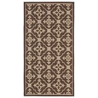 Coventry Rectangle 2'7" X 5' Outdoor Rug - Chocola