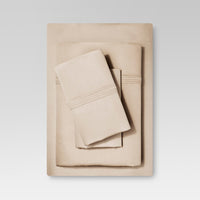 Organic Cotton Sheet Set (Twin) Brown Linen - Thre