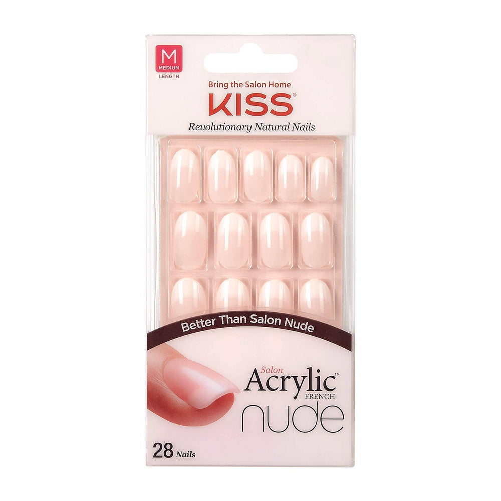 Kiss False Nails Nude - 28ct
