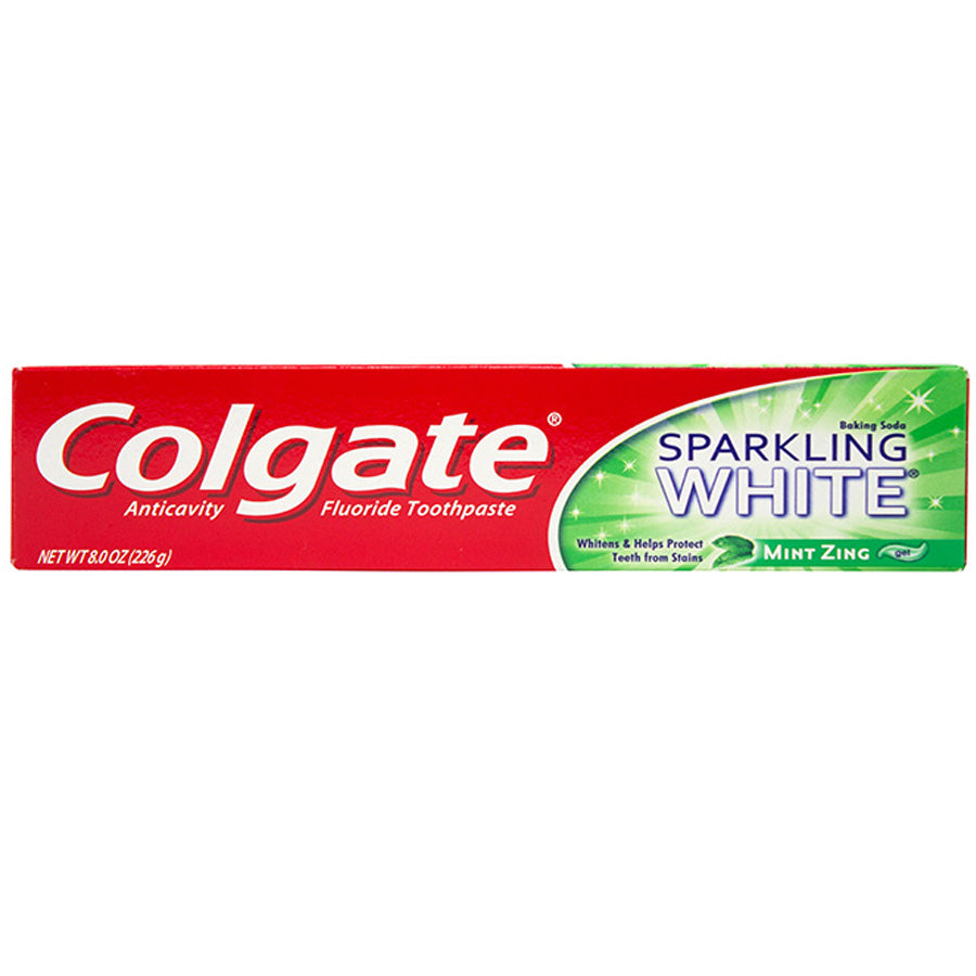 Colgate Toothpaste 8 Oz Sparkling White Mint Zing