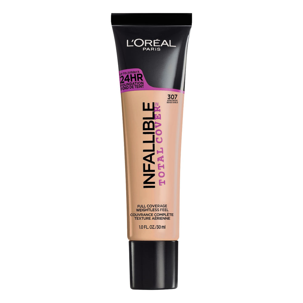 L'Oreal Paris Infallible Total Cover Foundation 307 Sand Beige 1 fl oz