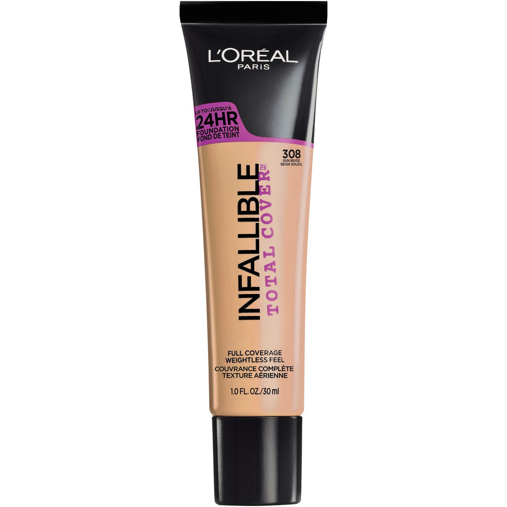 L'Oreal Paris Infallible Total Cover Foundation 308 Sun Beige 1 fl oz